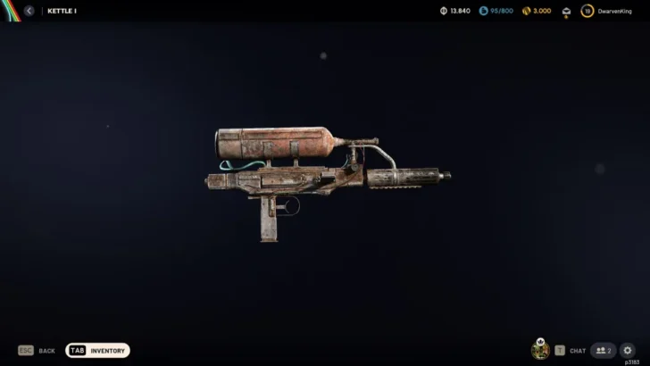 Arma de chaleira em ARC Raiders.
