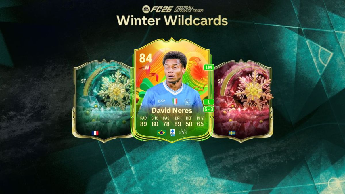 Cartão do David Neres World Tour no FC 26