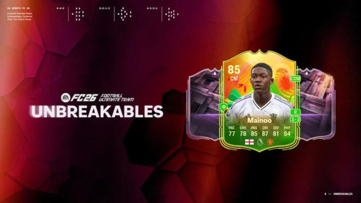 Cartão Mainoo World Tour no FC 26 Ultimate Team