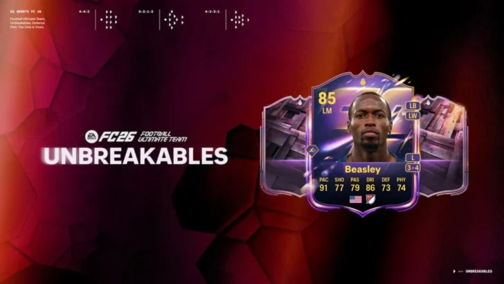 Item de herói da base Beasley no FC 26