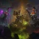 Total War Warhammer 3 Thrones of Decay arte principal, três personagens principais lado a lado