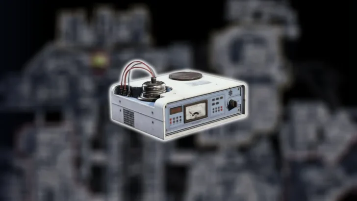 O item Ion Sputter sobreposto a uma renderização 3D parcial de Stella Montis em ARC Raiders.