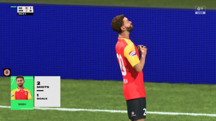 Mahesh Naorem Singh realizando o Nap no FC 26