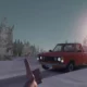 O jogador faz sinal de positivo para um motorista NPC em My Winter Car.