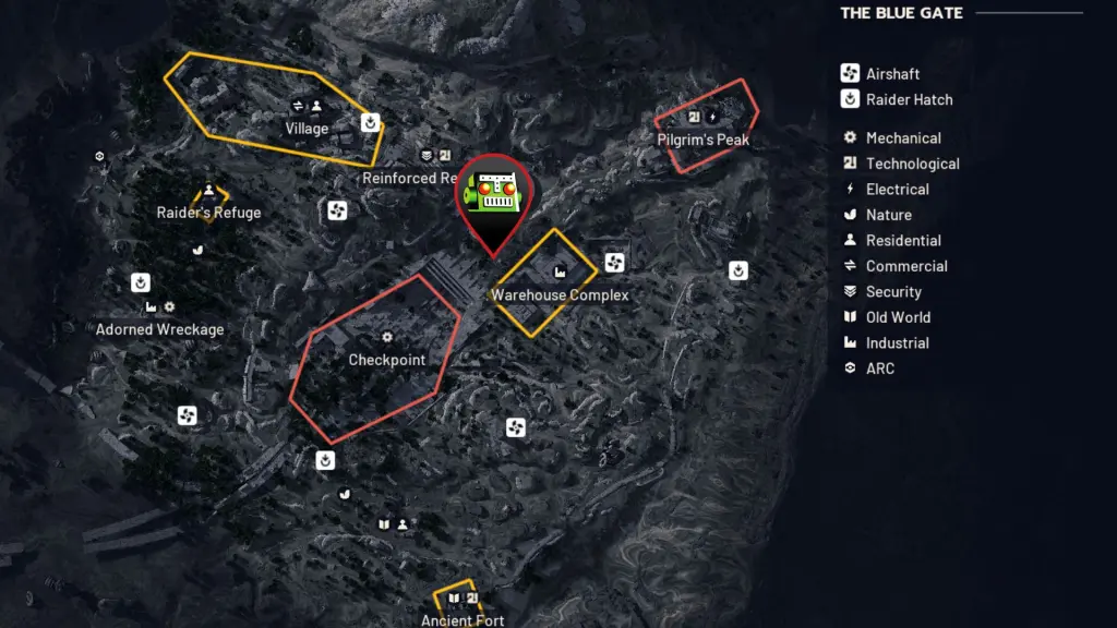 Localização do bastião em ARC Raiders
