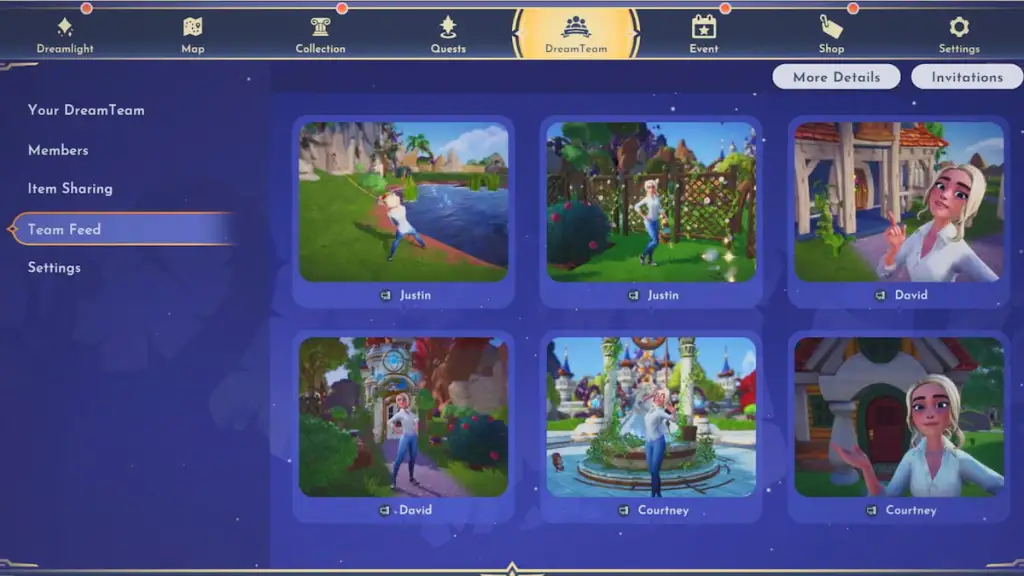 Feed do Dreamteam em DDV
