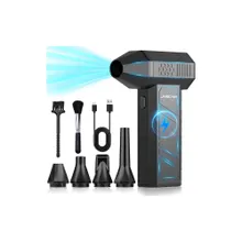 Espanador de ar elétrico sem fio JVSCAM 130.000 RPM com pontas ajustáveis