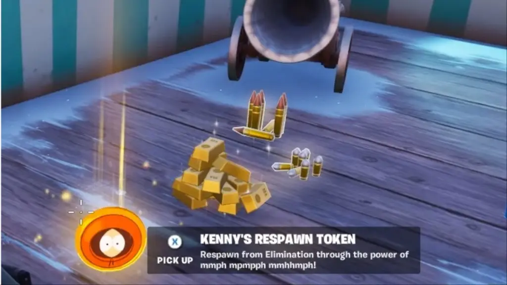 Símbolo de reaparecimento de Kenny