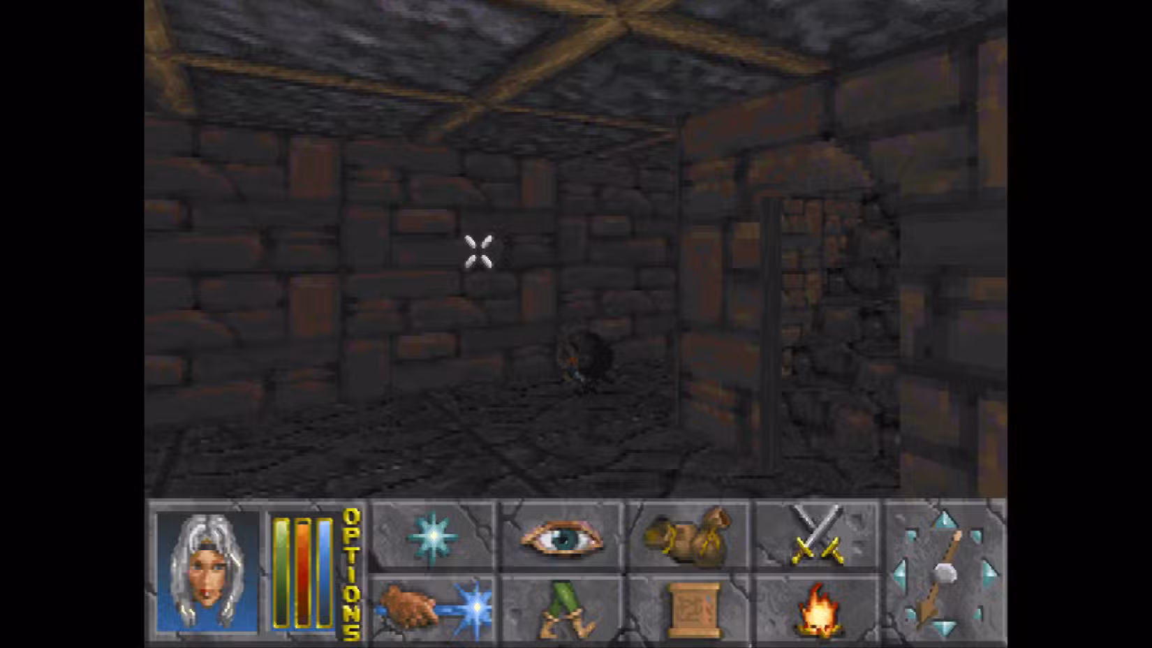 A masmorra inicial em The Elder Scrolls 2: Daggerfall.