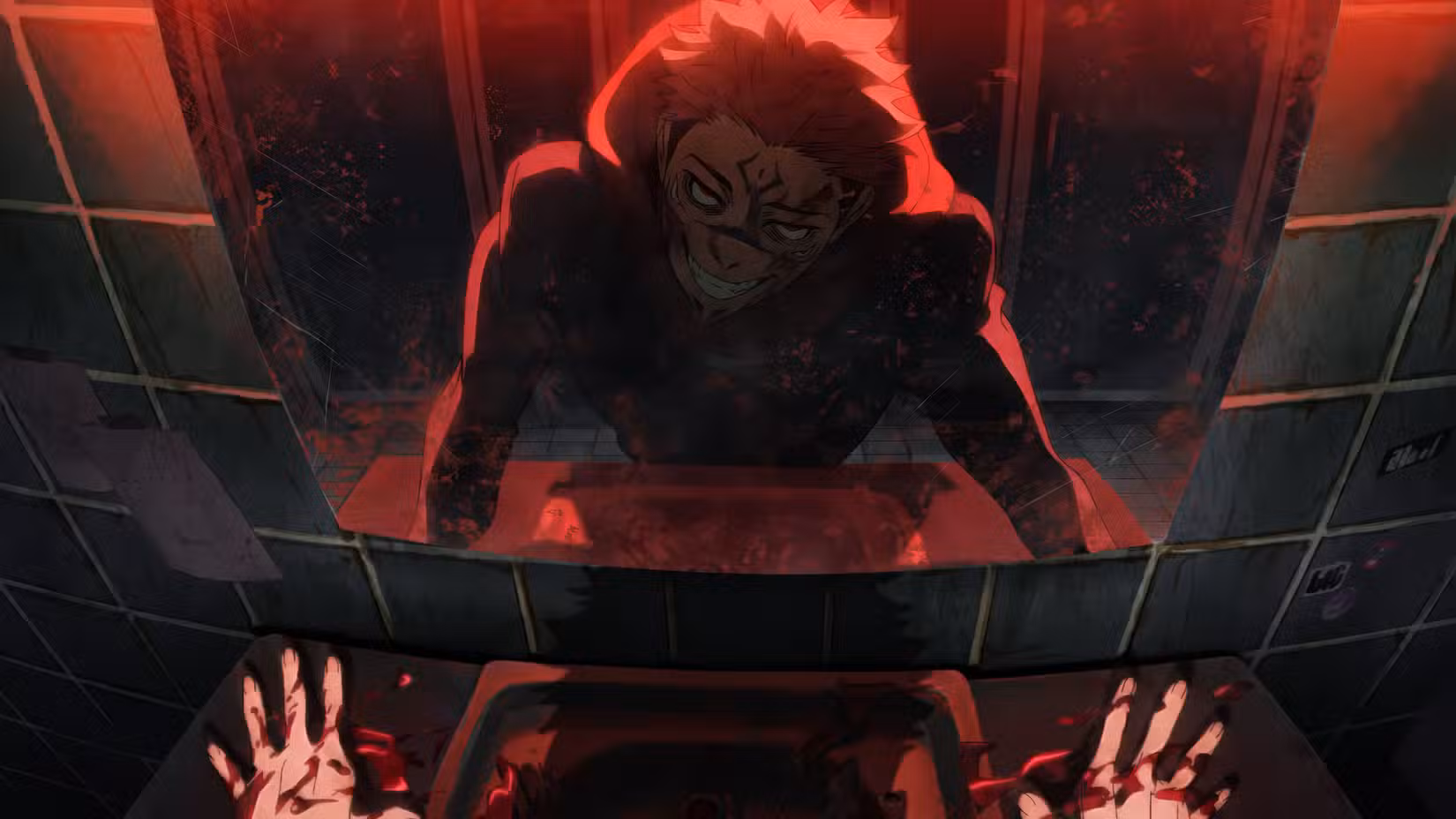 O reflexo ameaçador de Sukuna na abertura da 3ª temporada de Jujutsu Kaisen