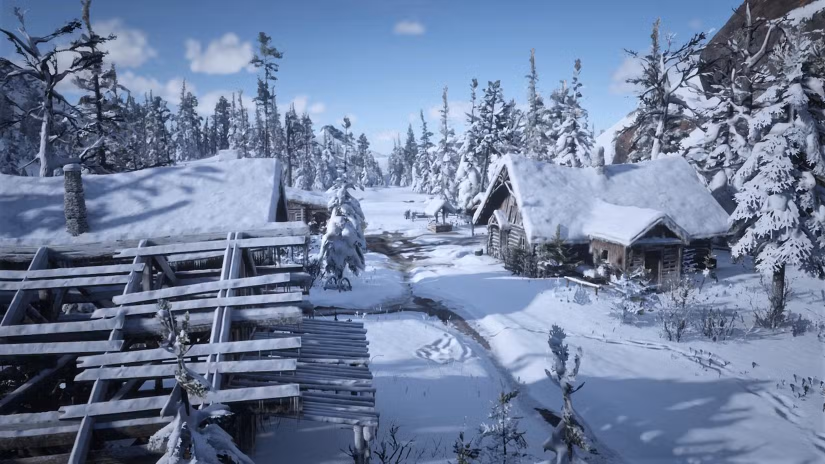 O assentamento em Colter em Red Dead 2