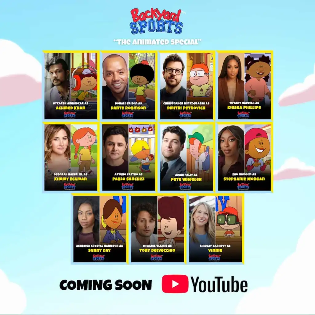 Elenco especial animado de Backyard Sports