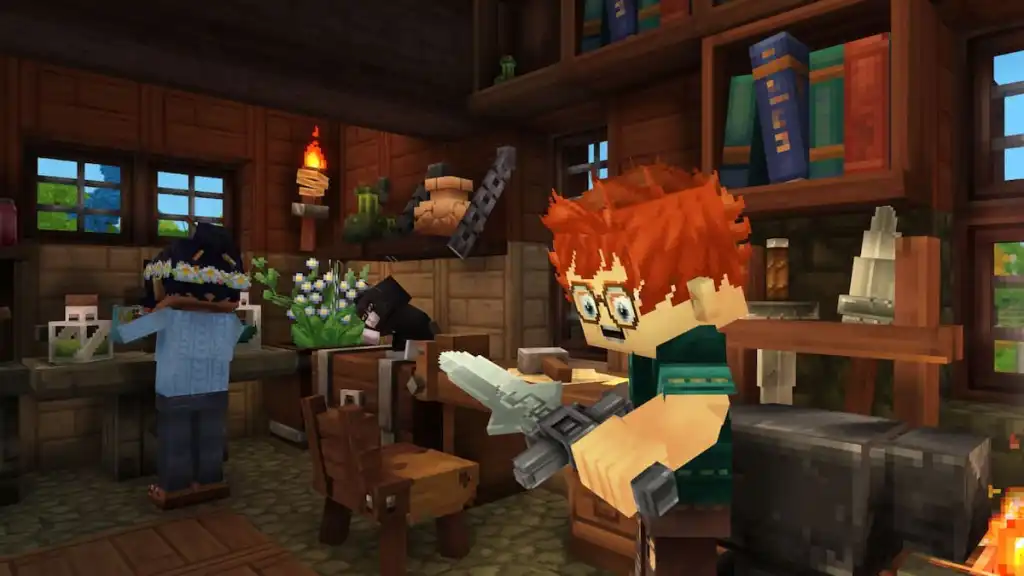 Amigos Hytale em uma casa
