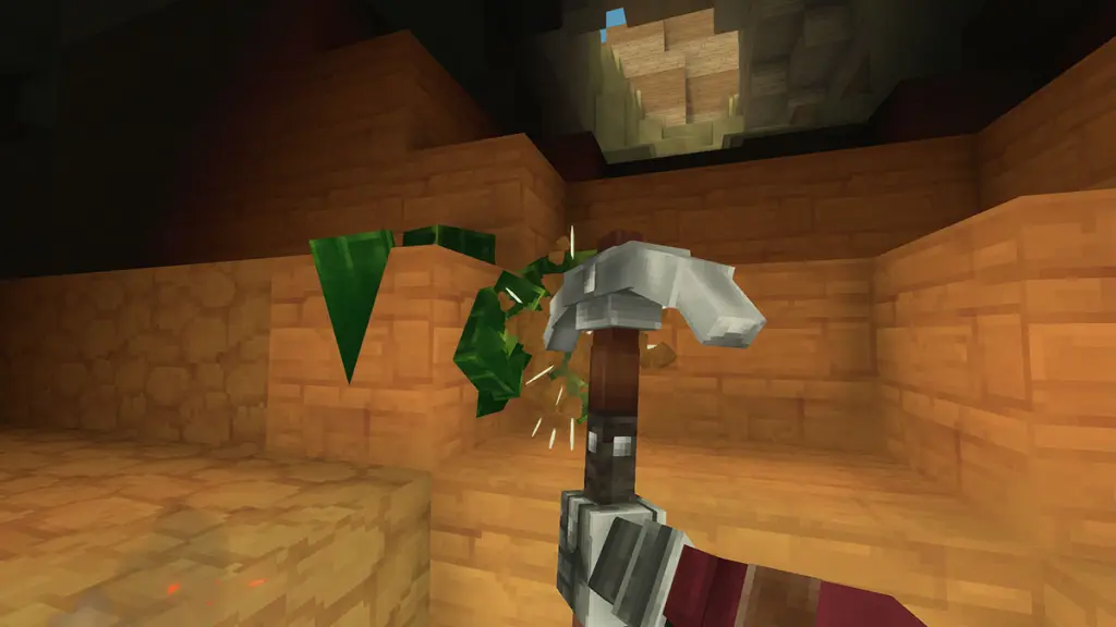 O jogador extrai Thorium em Hytale.