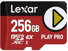 Cartão Expresso Lexar 256GB Play PRO microSD