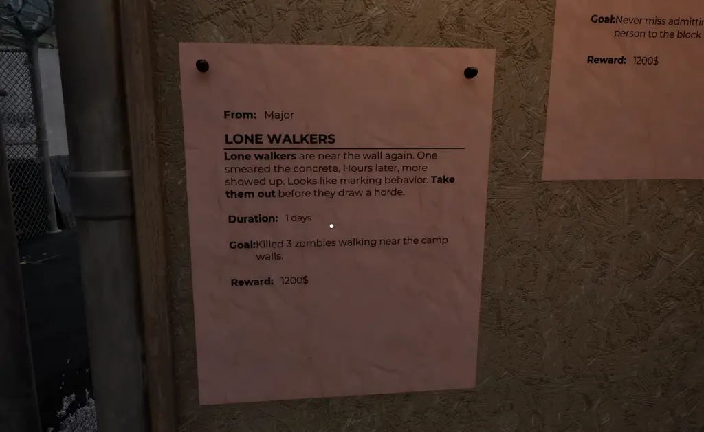 Missão Lone Walkers na Zona de Quarentena