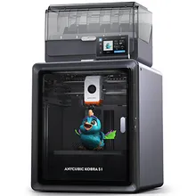 Combinação de impressora 3D multicolorida Anycubic Kobra S1 CoreXY de câmara fechada