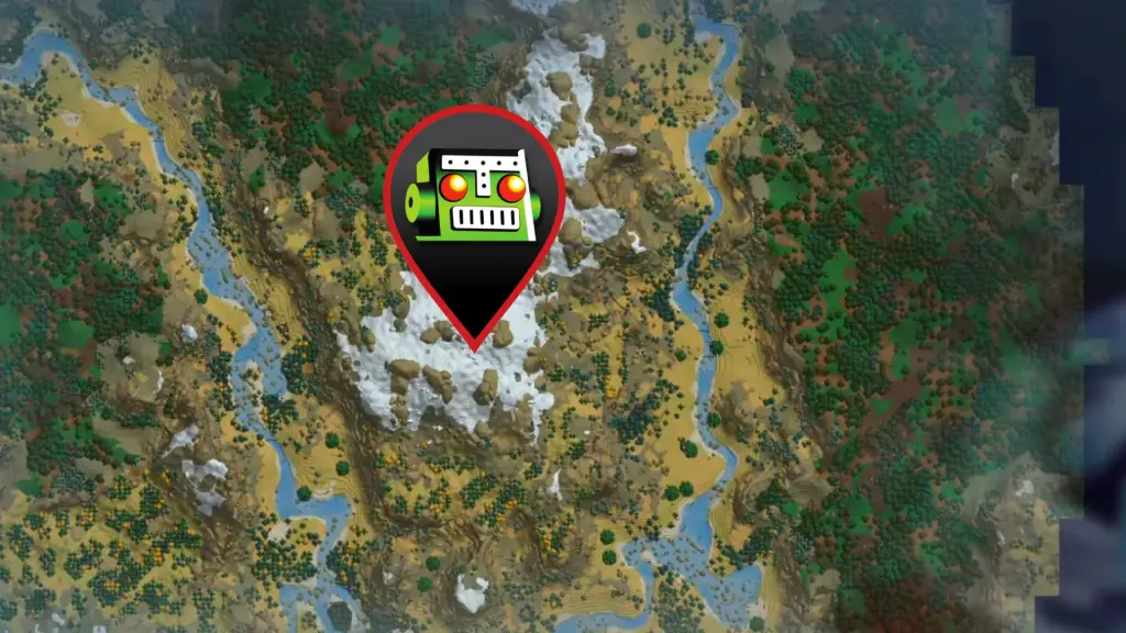 Localização do Dragão de Gelo em Hytale