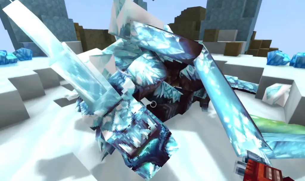Dragão de Gelo em Hytale
