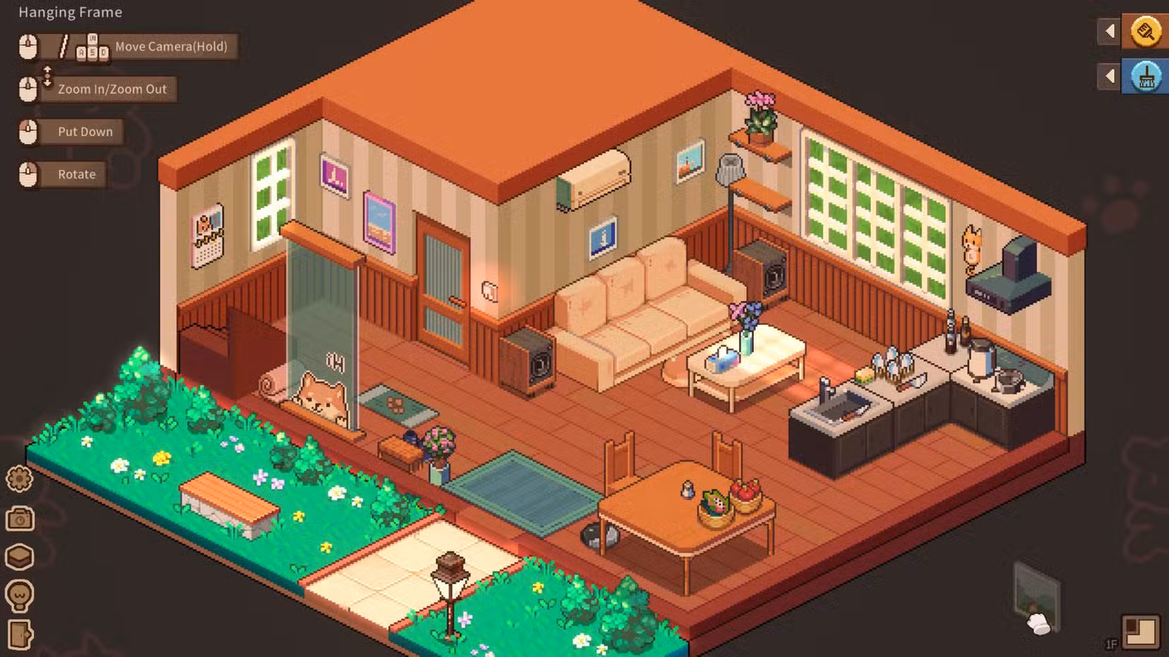 Uma sala de estar decorada em Whisper of the House