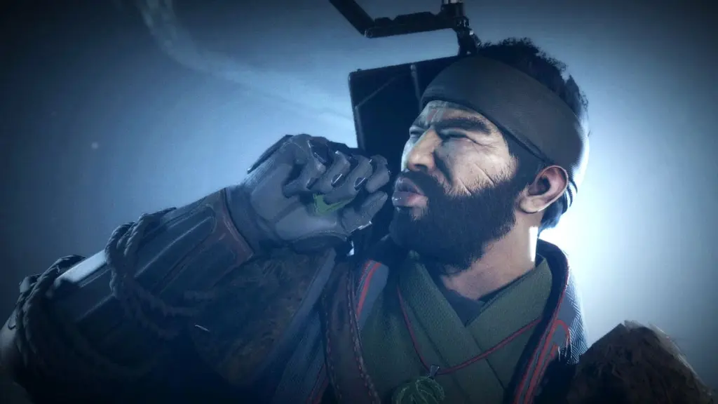 Uma captura de tela do Drifter fazendo 'oof' em Destiny 2.