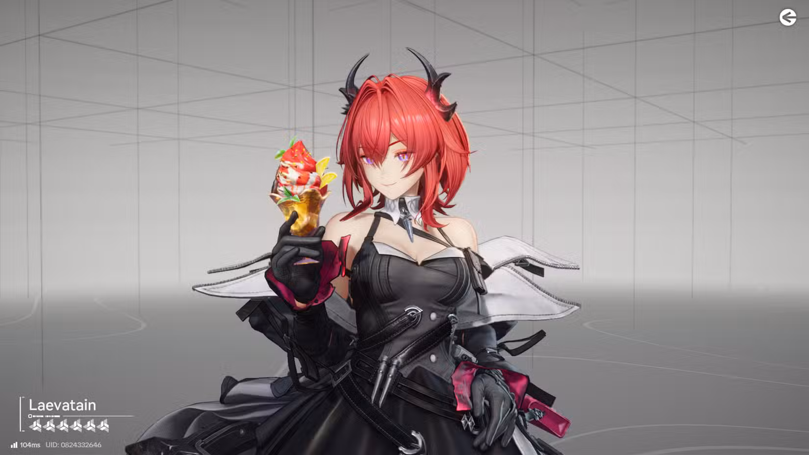 Uma captura de tela de Arknights Endfield mostrando o personagem Laevatain