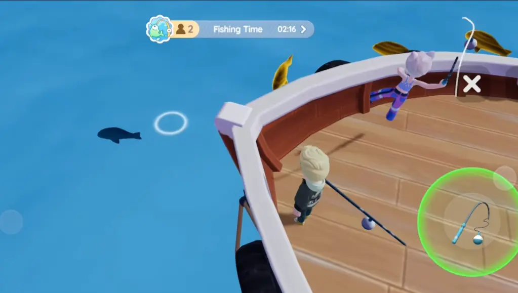 Pesca marítima em Heartopia