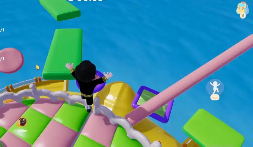 Quebra-cabeça de salto de pato amarelo em Heartopia