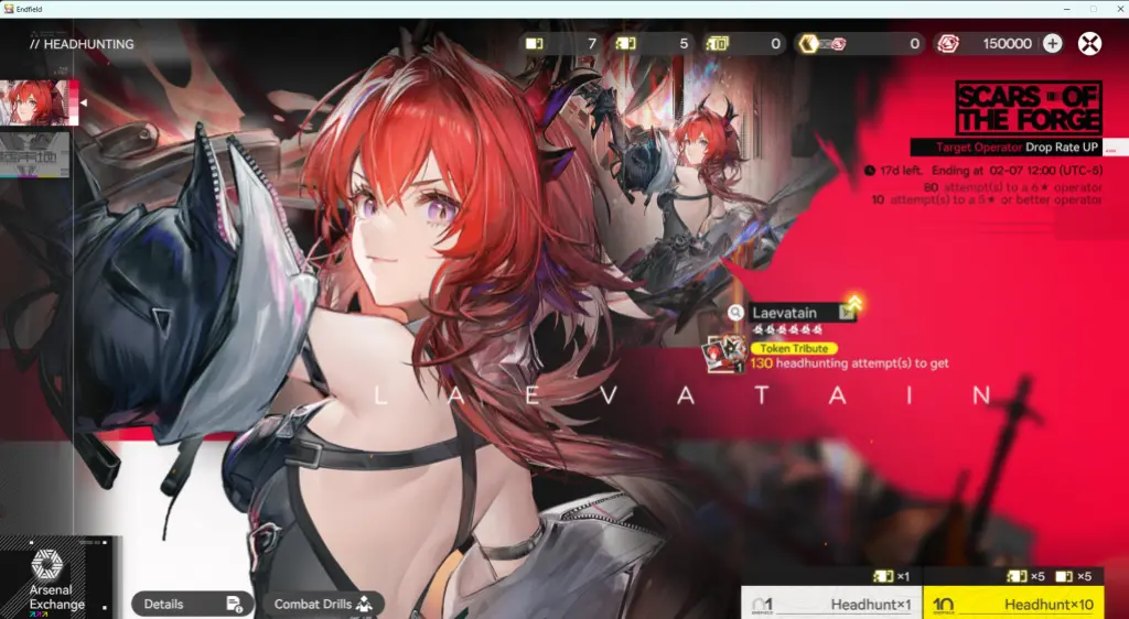 Destaque o banner em Arknights Endfield