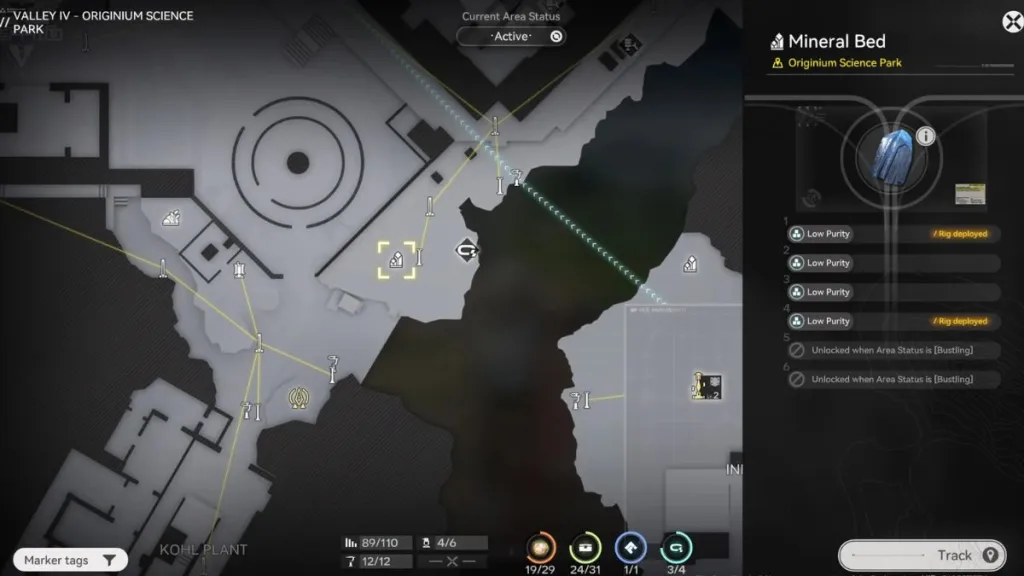 Localização dois do mapa de minério de férrio em Arknights: Endfield