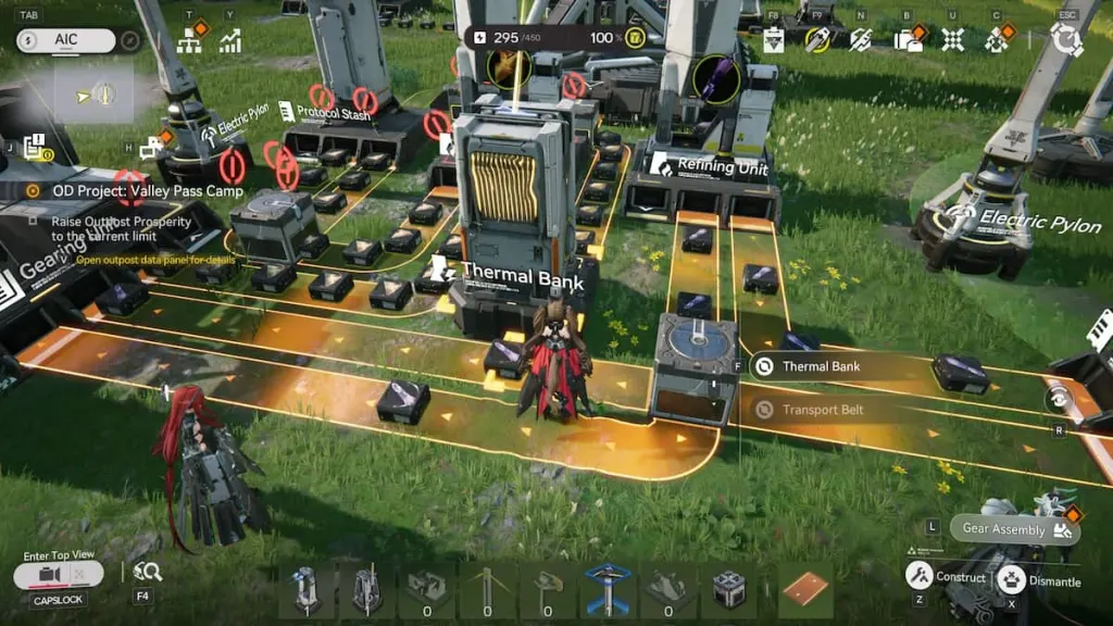 Um banco térmico em Arknights: Endfield