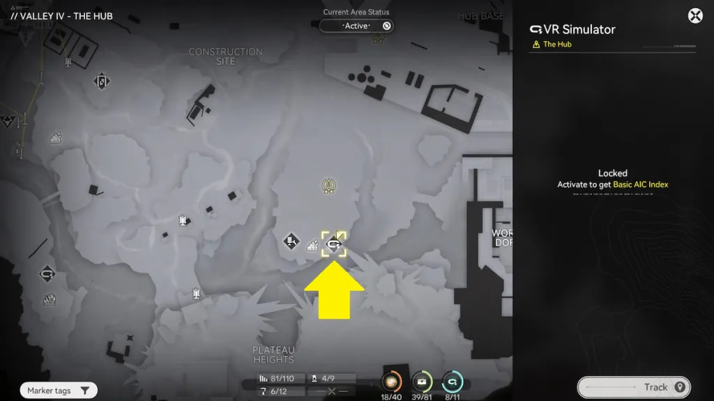 Mapa básico de índice AIC em Arknights: Endfield