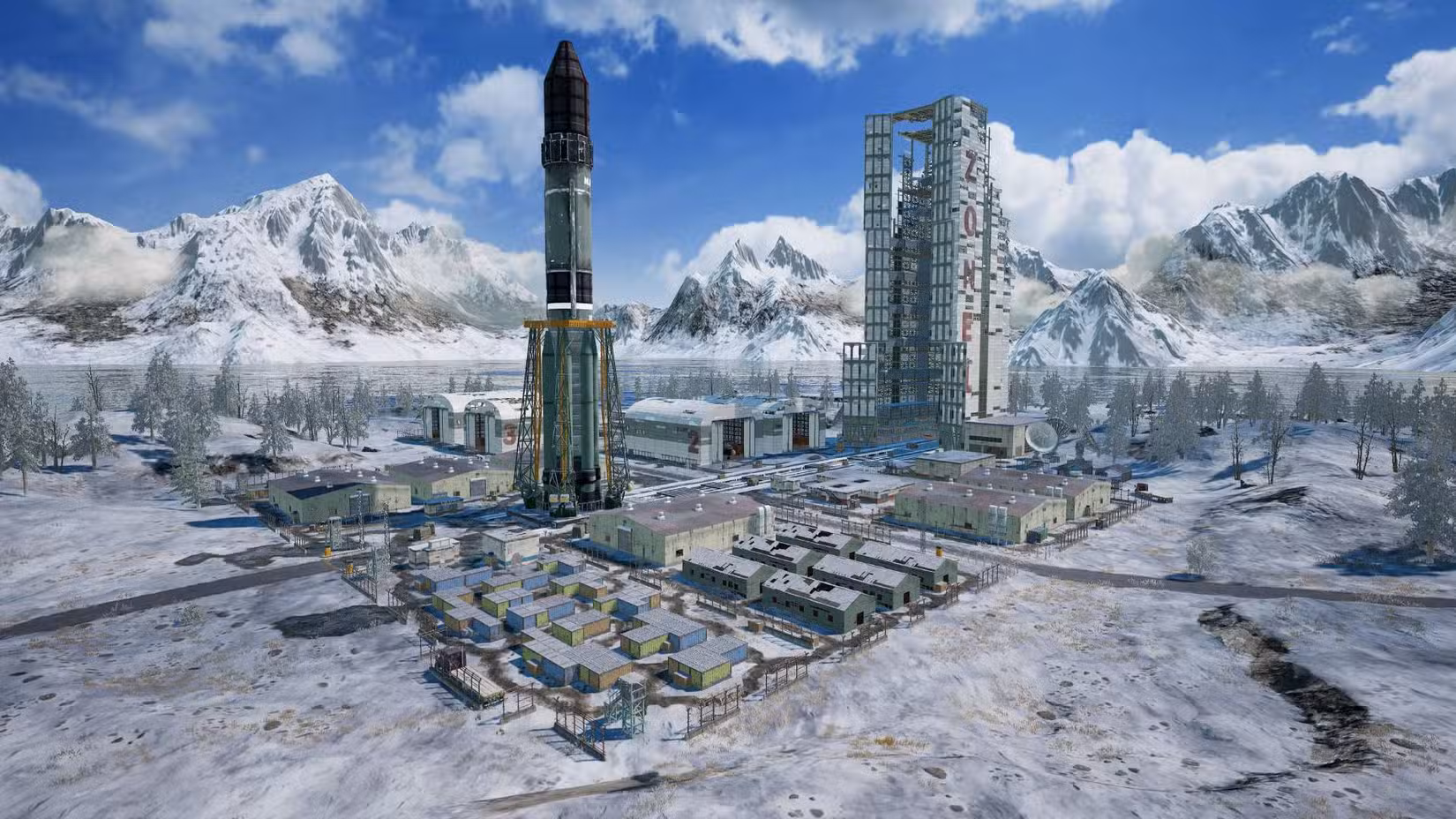 O Cosmódromo em Vikendi em PUBG.