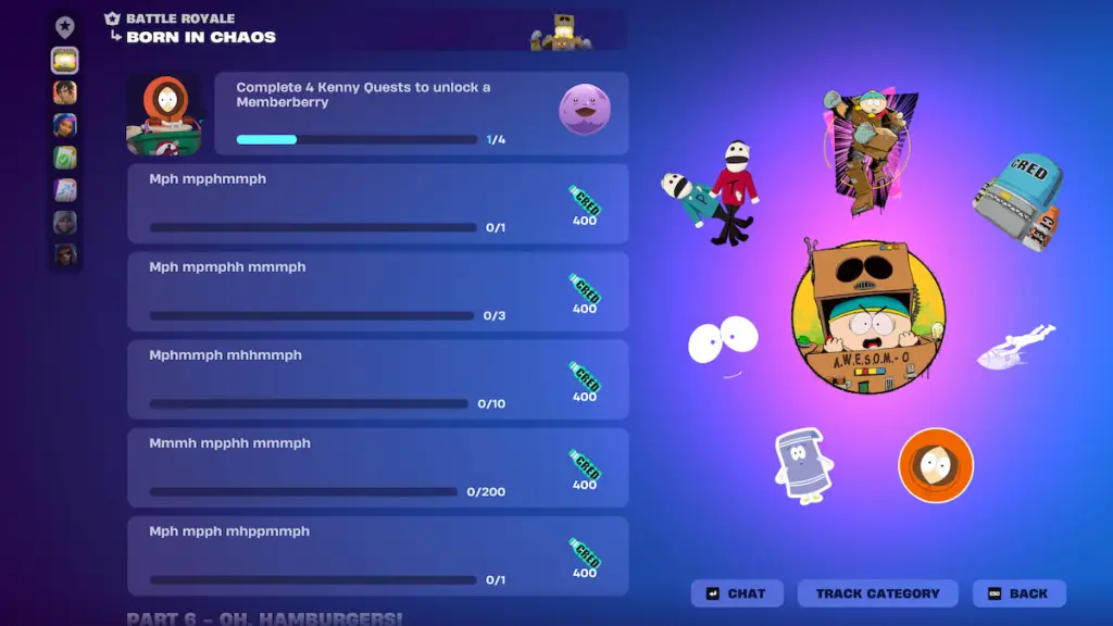 Todas as missões do Kenny no Fortnite