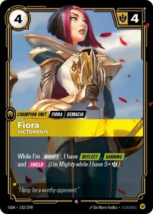 Fiora, Vitoriosa
