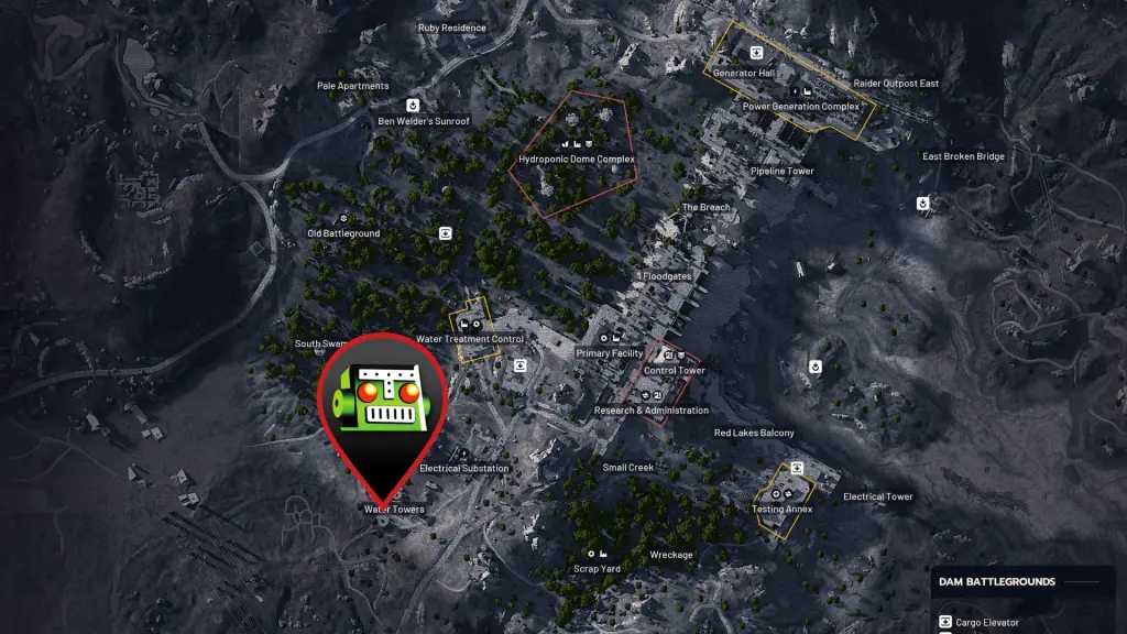 Localização da trave em ARC Raiders
