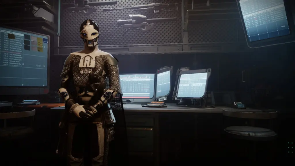 Ada-1 no campo de tiro da torre em Destiny 2.