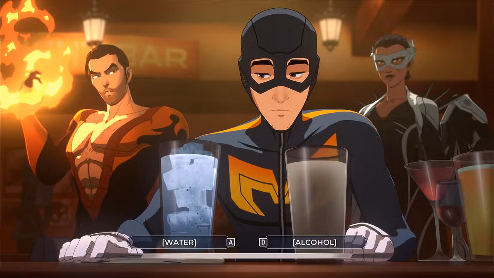 Jogue água ou álcool em Flambae no Episódio 1 do Dispatch.