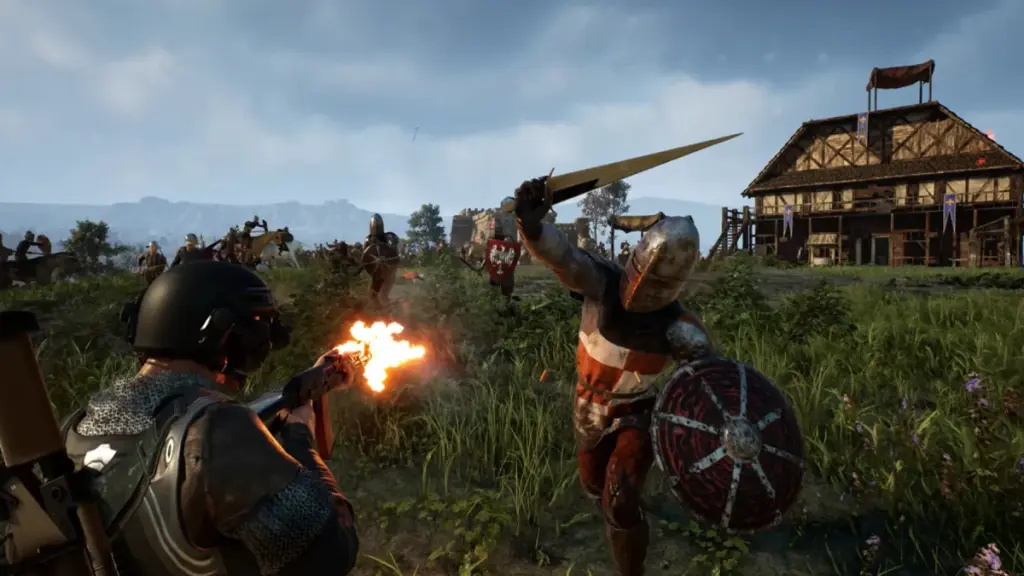 trazendo um rifle de assalto para um duelo de espadas em Kingmakers