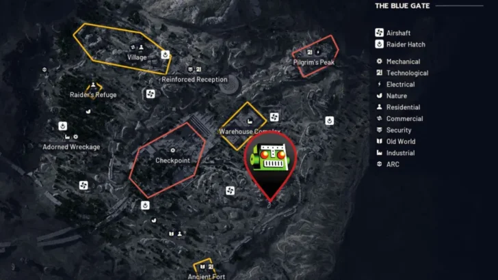 Localização do ARC Deforester em ARC Raiders