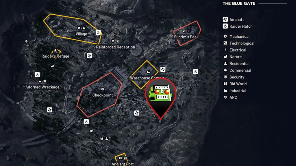 Localização do ARC Deforester em ARC Raiders