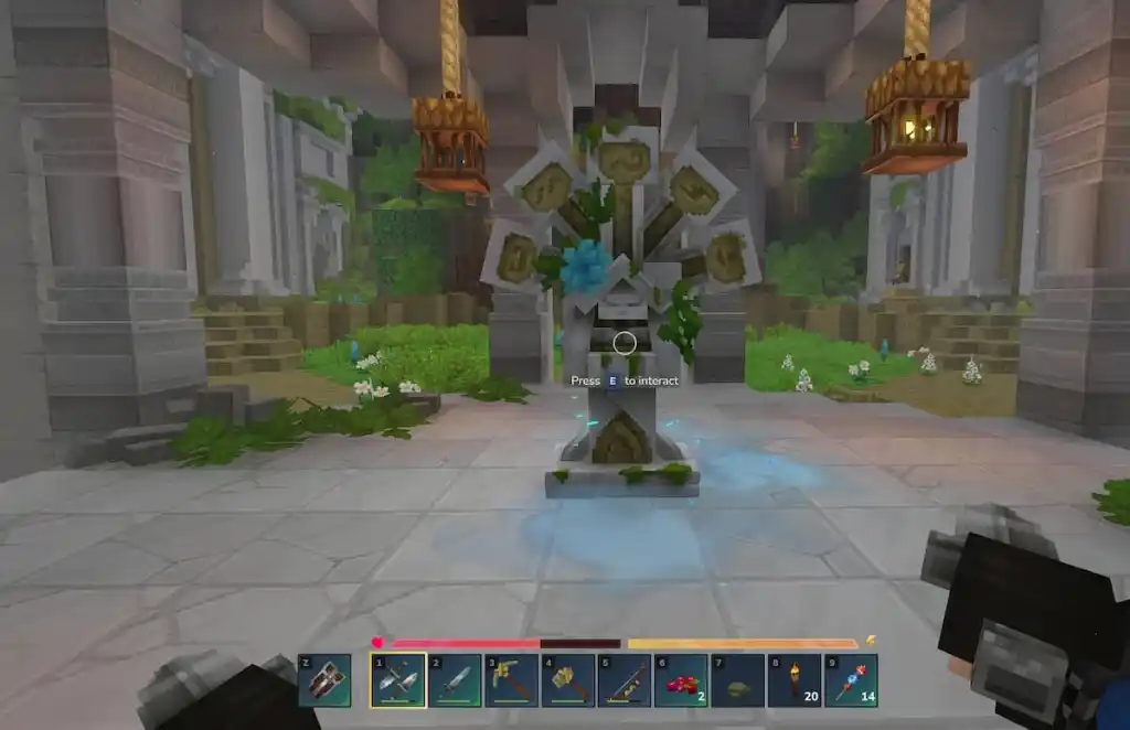 Altar das Memórias do Templo Esquecido de Hytale