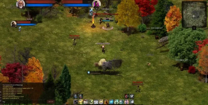 Jogadores lutando em Dreadmyst