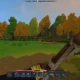 Um jogador usando arco e flecha em Hytale
