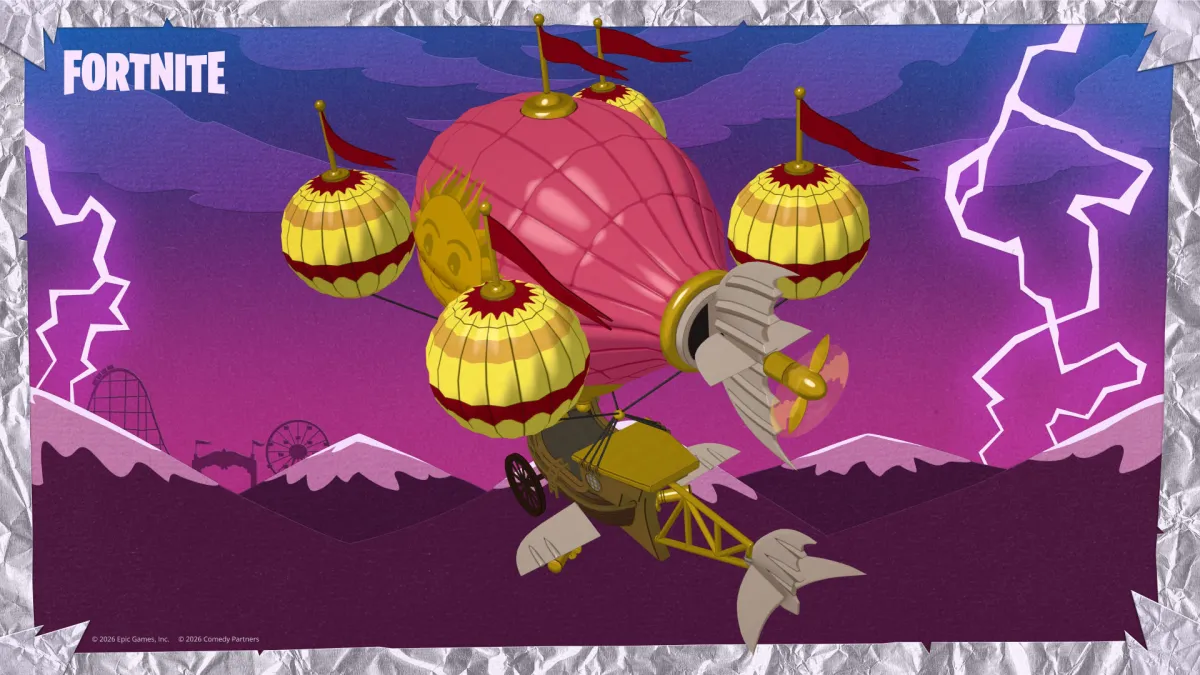 Planador Imaginationland em Fortnite