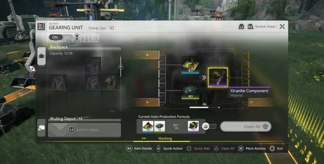 A receita dos componentes Xiranite em Arknights Endfield.