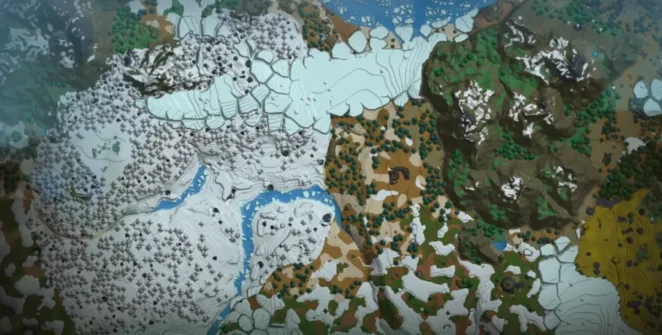 Bioma Whisperfront Frontiers em Hytale