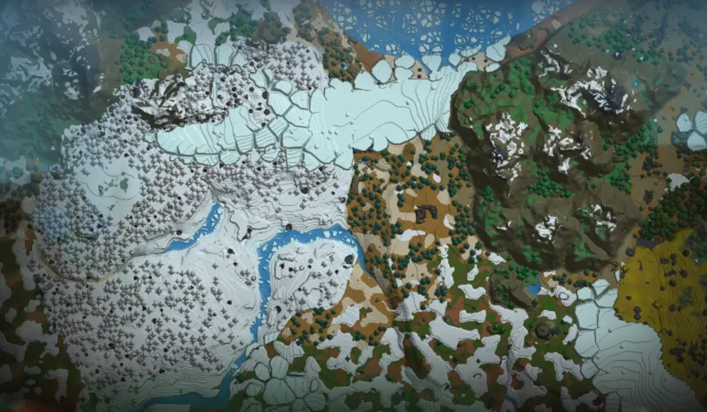 Bioma Whisperfront Frontiers em Hytale
