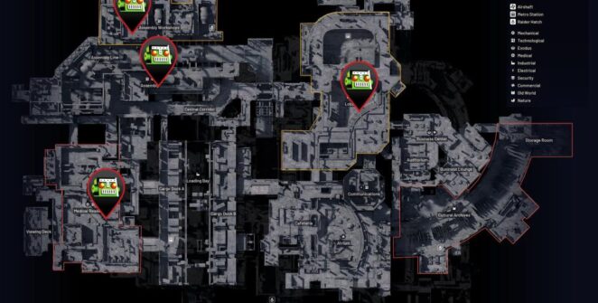 Locais do codificador rotativo em ARC Raiders