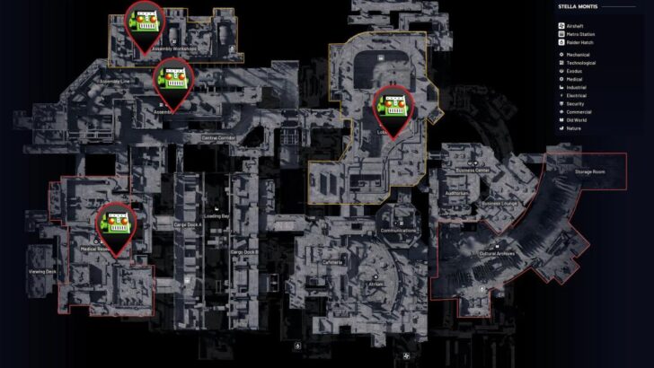 Locais do codificador rotativo em ARC Raiders